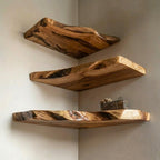 Cat Corner Floating Shelf, Wood Wall Mounted Cat Shelf Decor