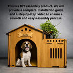 Wooden Dog House, Indoor Pet Furniture for Modern Homes
