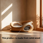 Wood Bed Cat Furniture, Unique Decor, Natural Bed