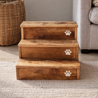 Solid Wood Wall Mounted Cat Climbing Ladder, Modern Cat Play Furniture