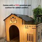 Wooden Dog House, Indoor Pet Furniture for Modern Homes