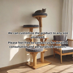 Solid Wood Cat Tower, Designer Cat Tree Furniture for Modern Homes