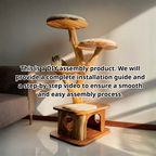 Modern Wooden Cat Tree Tower, Cat Climbing Tree, Cat Condo