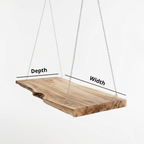 Live Edge Cat Perch, Handmade Natural Wood Cat Furniture, Rustic Cat Wall Bed