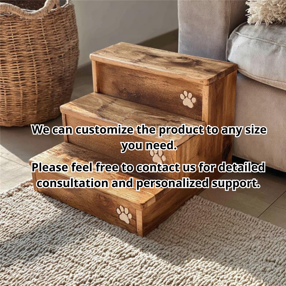Solid Wood Wall Mounted Cat Climbing Ladder, Modern Cat Play Furniture