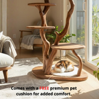 Wood Cat Tree Tower, Large Cat, Home Decor