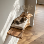 Live Edge Cat Floating Shelf, Cat Furnitur Home Decor