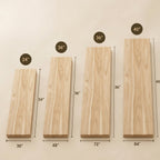 Solid Hevea Wood Butcher Block Table Top – DIY Countertop for Office Desk, Workbench & Kitchen