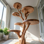 Wood Cat Climbing Tower Home Decor Wooden Style