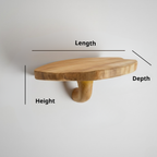 Wooden Mushroom Cat Shelf, Wall Mounted Cat Perch & Climbing Furniture