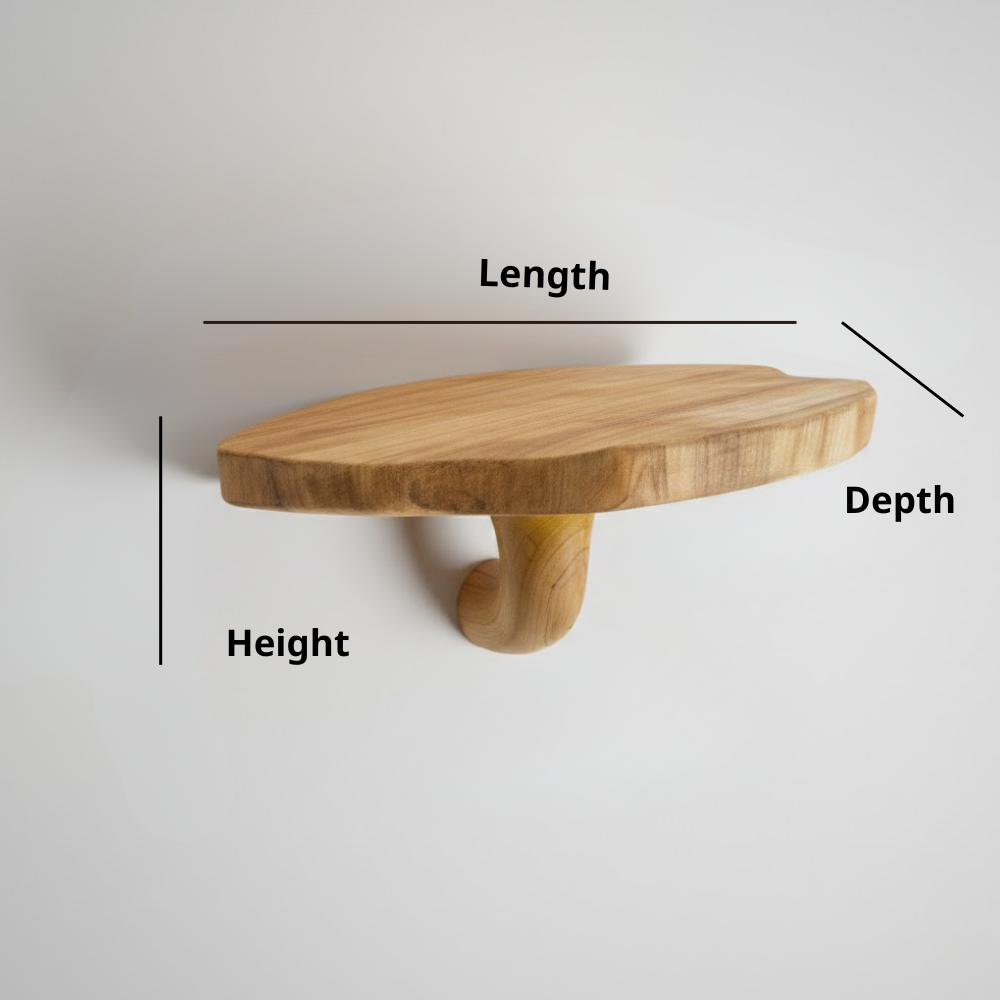 Wooden Mushroom Cat Shelf, Wall Mounted Cat Perch & Climbing Furniture
