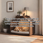 Luxury Dog Crate Furniture – Solid Wood Pet House with Side Table Top