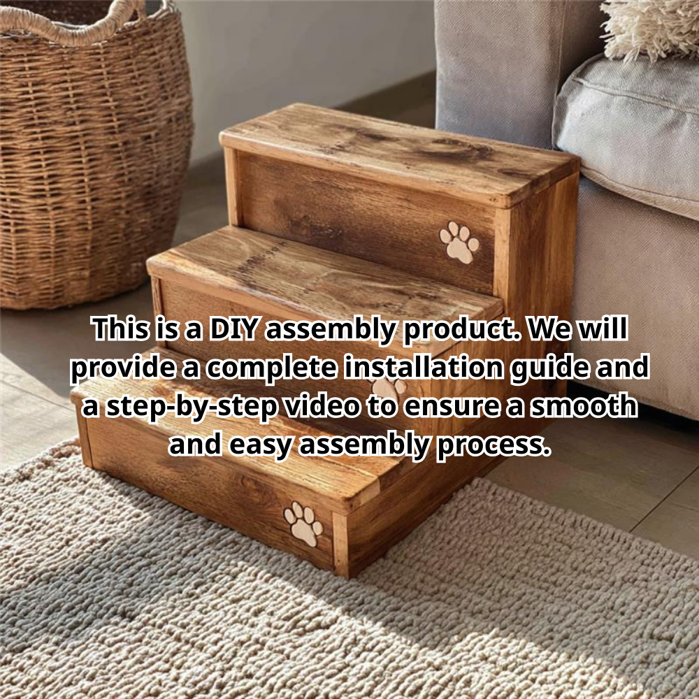 Solid Wood Wall Mounted Cat Climbing Ladder, Modern Cat Play Furniture
